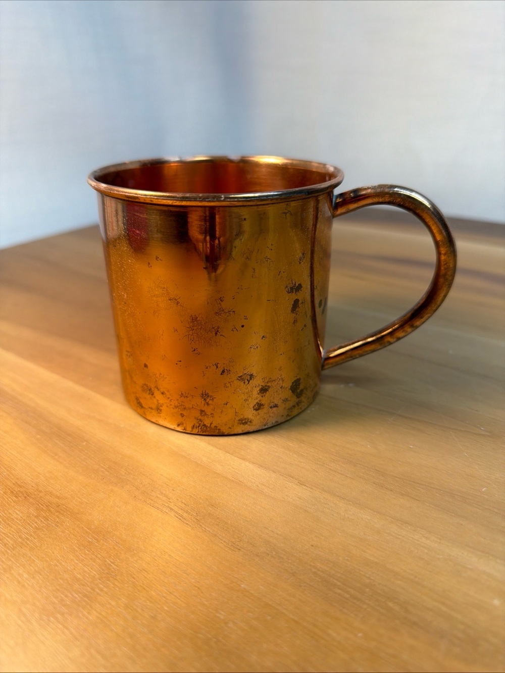 Custom Copper Mug Solid Copper Moscow Mule Mug Round Made in India 16oz